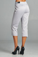 Women's Stretch Slim Crop Pant Pants - Tophatter Daily Deals