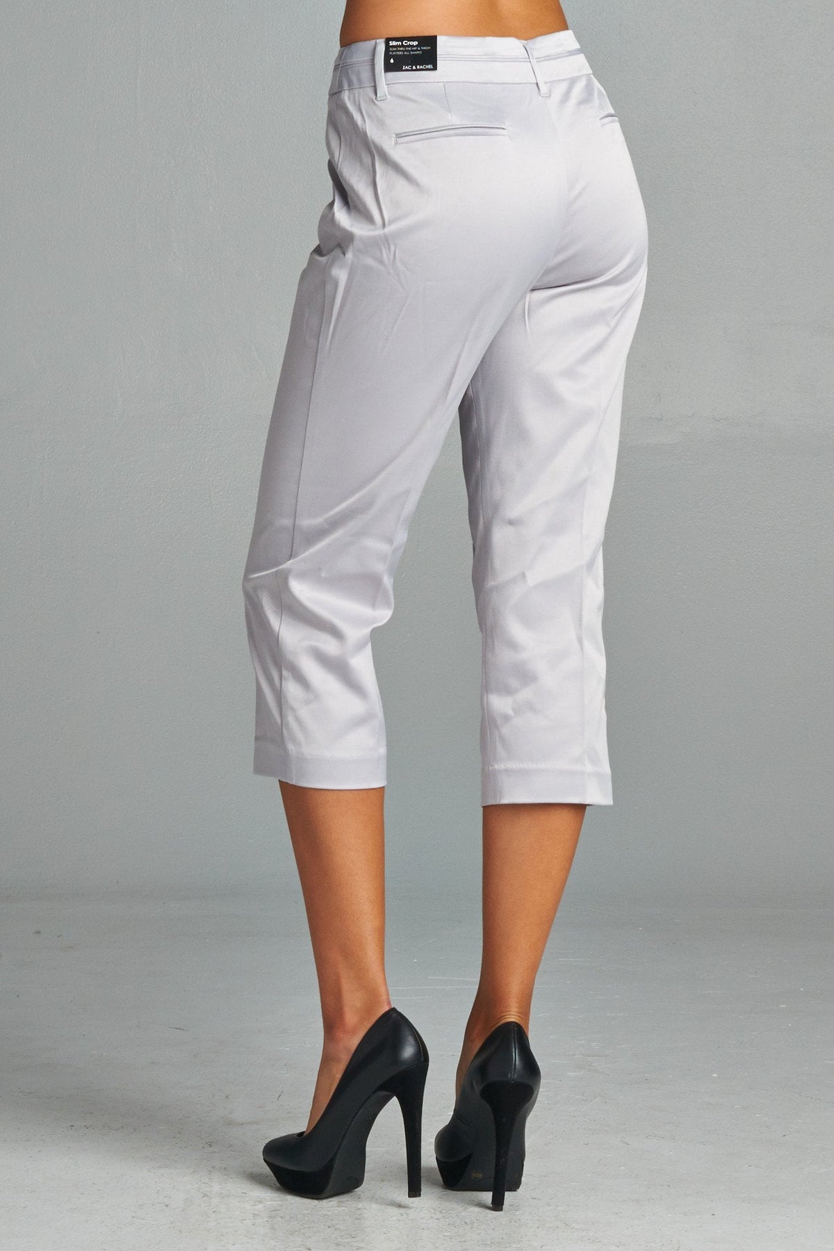 Women's Stretch Slim Crop Pant Pants - Tophatter Daily Deals
