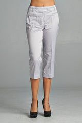 Women's Stretch Slim Crop Pant Silver Mane Pants - Tophatter Daily Deals