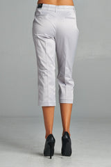 Women's Stretch Slim Crop Pant Pants - Tophatter Daily Deals