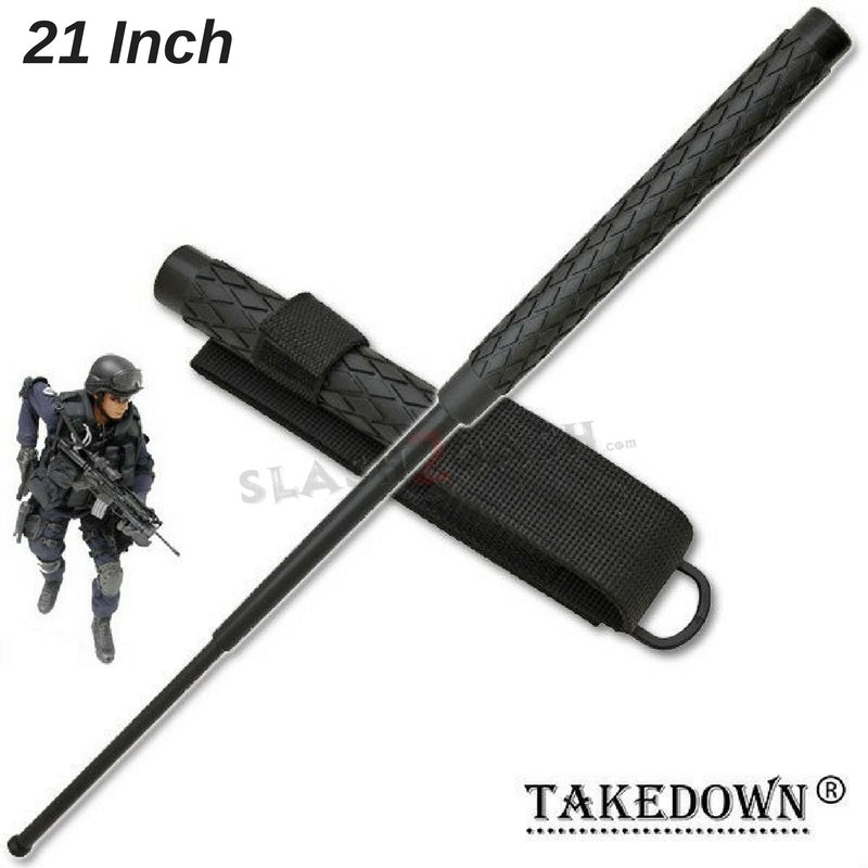 Expandable Baton Police Grade W/Sheath - Asst. colors/sizes 16 21 26 29 32 SD-Baton - Tophatter Daily Deals