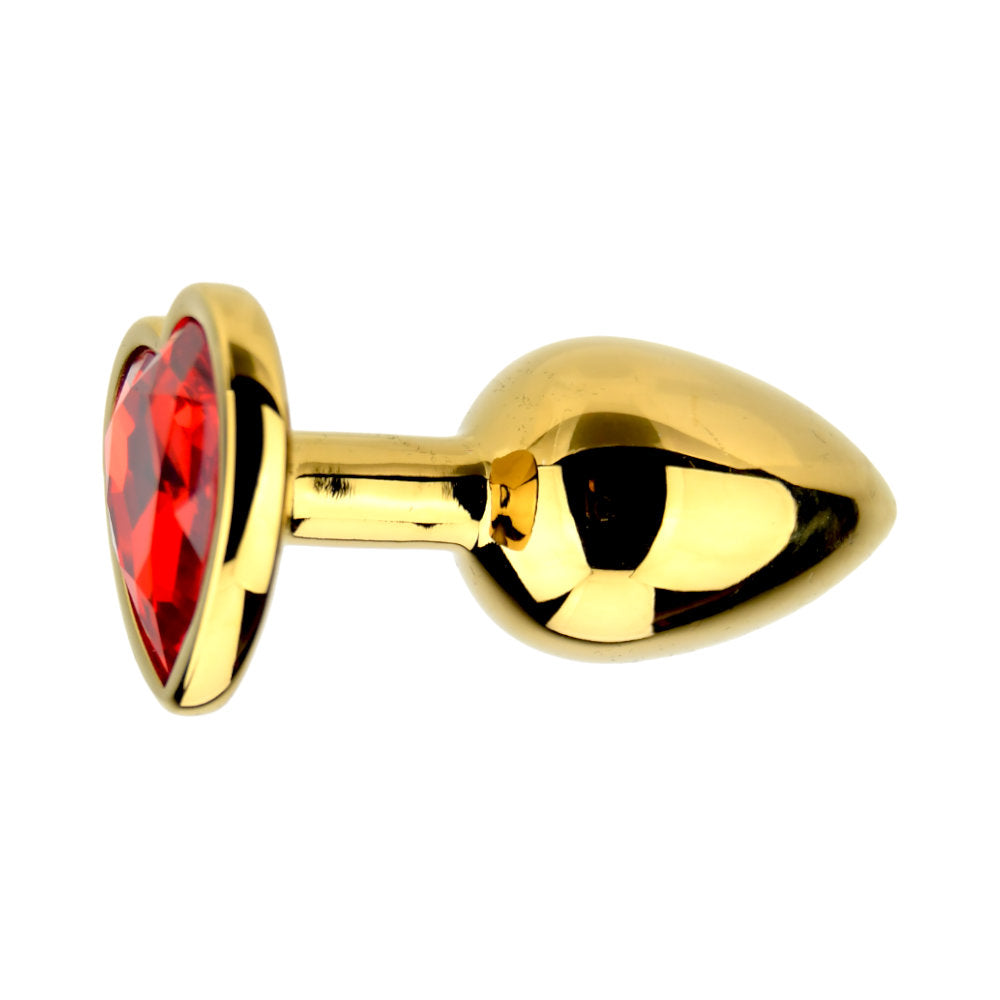 Precious Metals Heart Shaped Jewelled Butt Plug > Anal Range > Jewel Butt Plugs - Tophatter Daily Deals