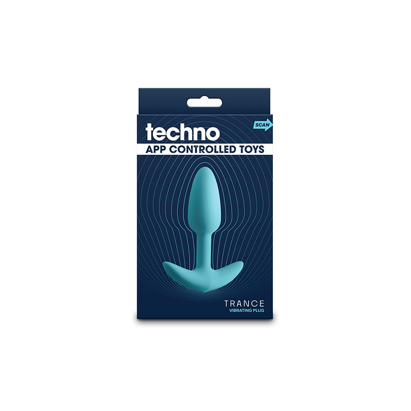 Techno Trance Blue 10.9 cm Butt Plug App Control > Anal Range > Vibrating Butt Plugs - Tophatter Daily Deals