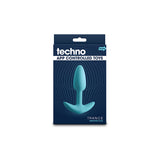 Techno Trance Blue 10.9 cm Butt Plug App Control > Anal Range > Vibrating Butt Plugs - Tophatter Daily Deals