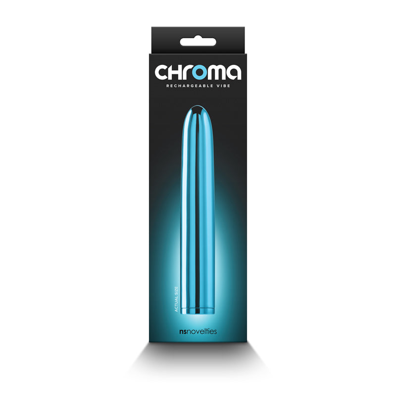 Chroma Teal Metallic 17 Centimeter Vibrator > Vibrators > Mini Vibrators - Tophatter Daily Deals