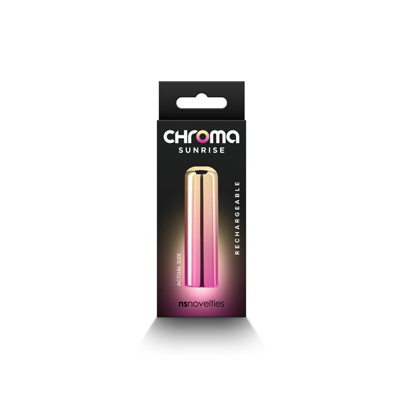 Chroma Sunrise Small 6.8 cm Bullet Metallic Pink Gold > Vibrators > Mini Vibrators - Tophatter Daily Deals