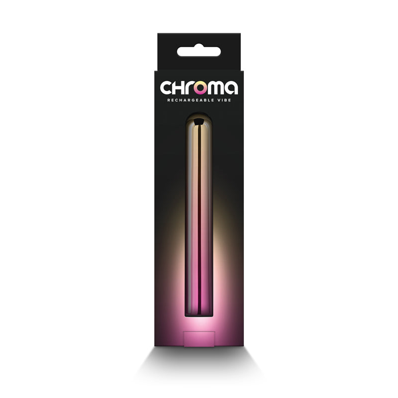 Chroma Sunrise Large 13.8 cm Metallic Pink/Gold Vibrator > Vibrators > Mini Vibrators - Tophatter Daily Deals