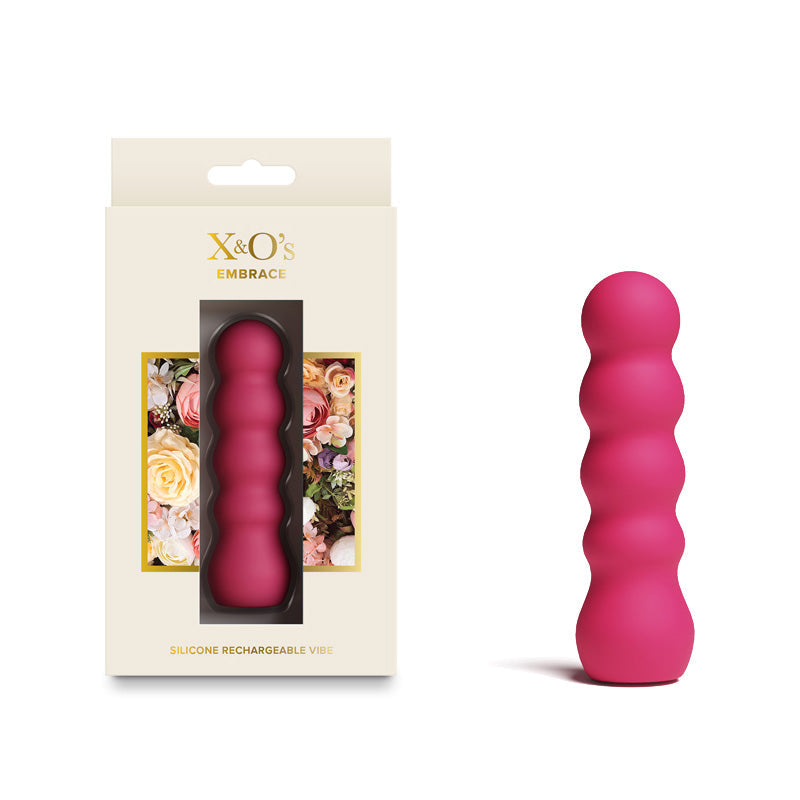 NS Novelties X and Os Embrace (Pink / Purple) – Waterproof Rechargeable Vibrator > Vibrators > Mini Vibrators - Tophatter Daily Deals