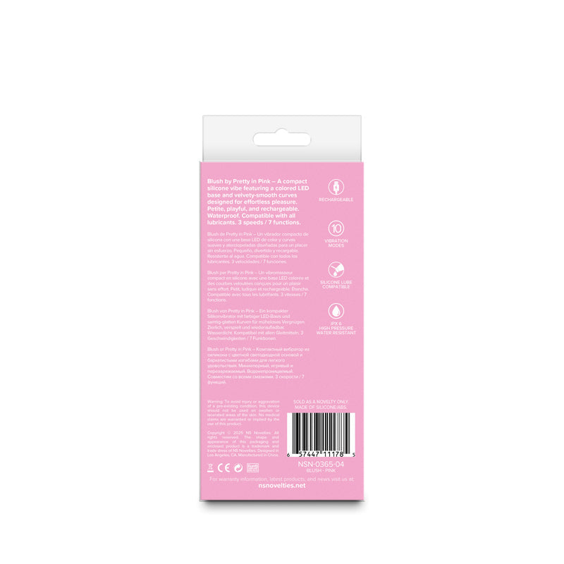 Pretty In Pink Blush – Waterproof 13 cm USB Rechargeable Vibrator > Vibrators > Standard Vibrators - Tophatter Daily Deals