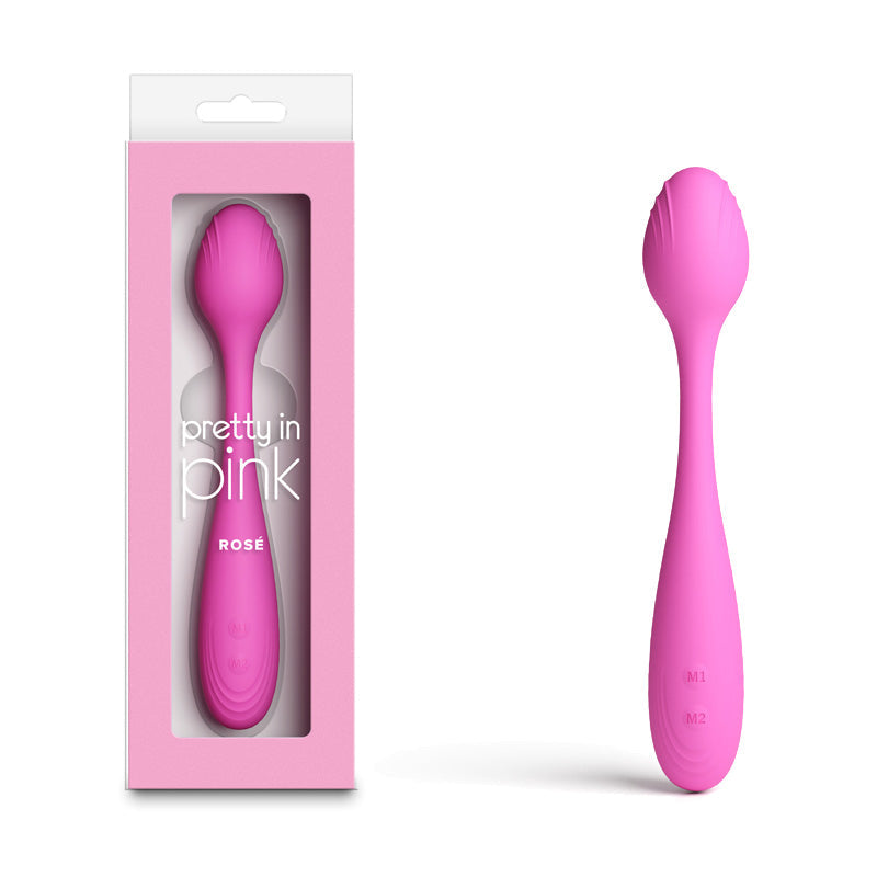 Pretty in Pink Rose – Waterproof USB Rechargeable Silicone Vibrator 19.4 cm > Vibrators > Standard Vibrators - Tophatter Daily Deals