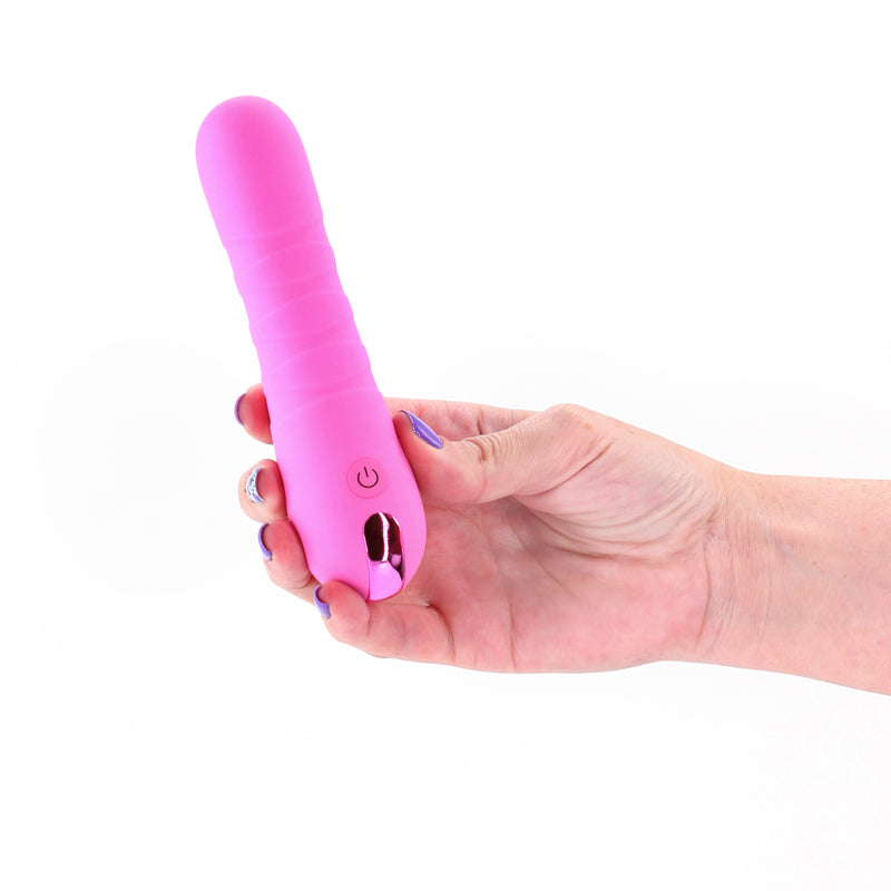 Pretty in Pink Crush – Waterproof USB Rechargeable 14.3 cm Vibrator > Vibrators > Standard Vibrators - Tophatter Daily Deals