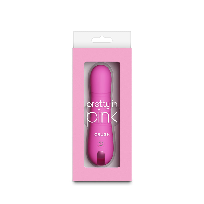 Pretty in Pink Crush – Waterproof USB Rechargeable 14.3 cm Vibrator > Vibrators > Standard Vibrators - Tophatter Daily Deals