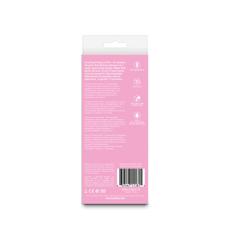Pretty in Pink Crush – Waterproof USB Rechargeable 14.3 cm Vibrator > Vibrators > Standard Vibrators - Tophatter Daily Deals