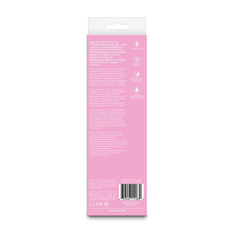 Pretty in Pink Sugar – Waterproof 21 cm USB Rechargeable Vibrator > Vibrators > Standard Vibrators - Tophatter Daily Deals
