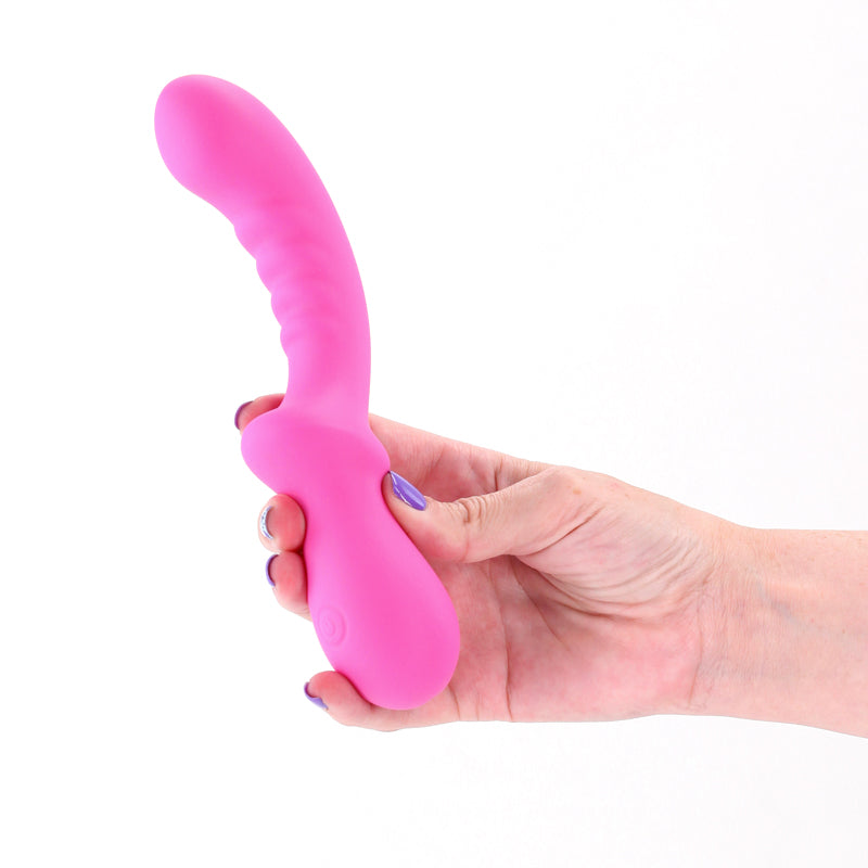 Pretty In Pink Peony – Waterproof USB Rechargeable 19.8 cm Vibrator > Vibrators > Standard Vibrators - Tophatter Daily Deals