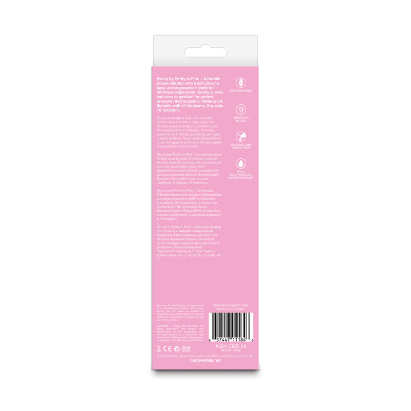 Pretty In Pink Peony – Waterproof USB Rechargeable 19.8 cm Vibrator > Vibrators > Standard Vibrators - Tophatter Daily Deals