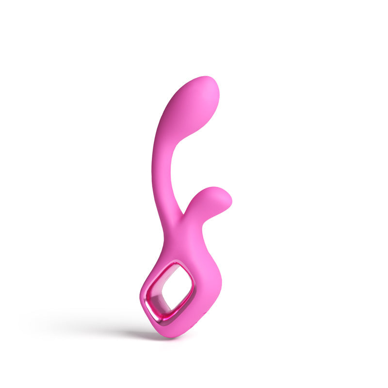 Pretty In Pink Velvet – Waterproof USB Rechargeable Rabbit Vibrator 18.7 cm > Vibrators > Ladies > Rabbit - Tophatter Daily Deals
