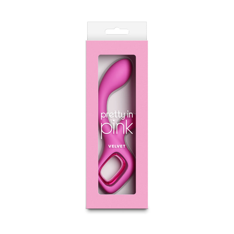 Pretty In Pink Velvet – Waterproof USB Rechargeable Rabbit Vibrator 18.7 cm > Vibrators > Ladies > Rabbit - Tophatter Daily Deals
