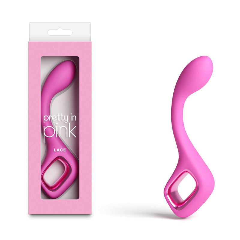 Pretty In Pink Lace – Waterproof USB Rechargeable G-Spot Vibrator 18.7 cm > Vibrators > G-Spot - Tophatter Daily Deals