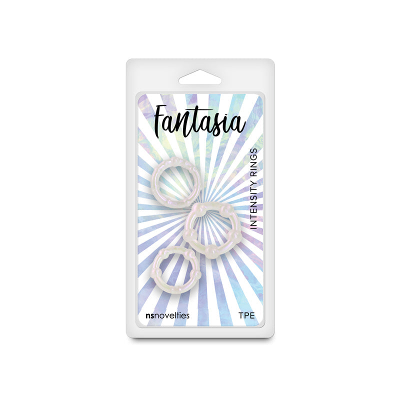 Fantasia Pearl Pearlescent Beaded Cock Rings Set of 3 Sizes – Flexible Cock Rings > Cock Ring > Sets - Tophatter Daily Deals