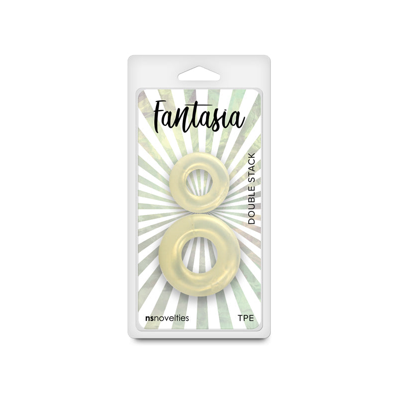Fantasia Double Stack (Amber) – Flexible Cock Ring Set of 2 Sizes > Cock Ring > Sets - Tophatter Daily Deals