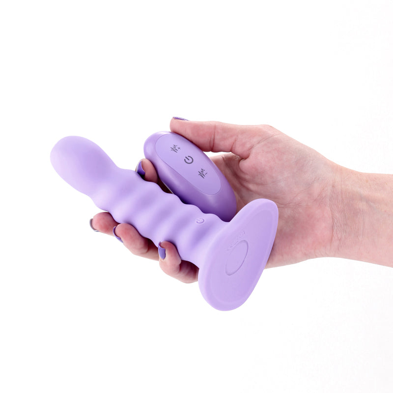 Colours Ribbed 5 Inch USB Rechargeable Waterproof Dildo with Wireless Remote > Dildos > Realistic Dildos - Tophatter Daily Deals