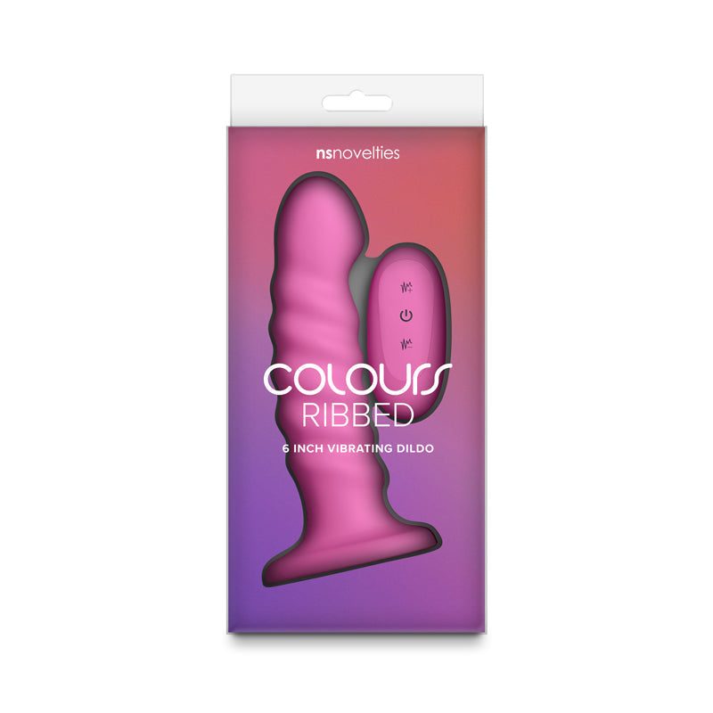 Colours Ribbed – USB Rechargeable Wireless Remote Vibrating Dildo 6 Inch > Dildos > Neutral Dildos - Tophatter Daily Deals