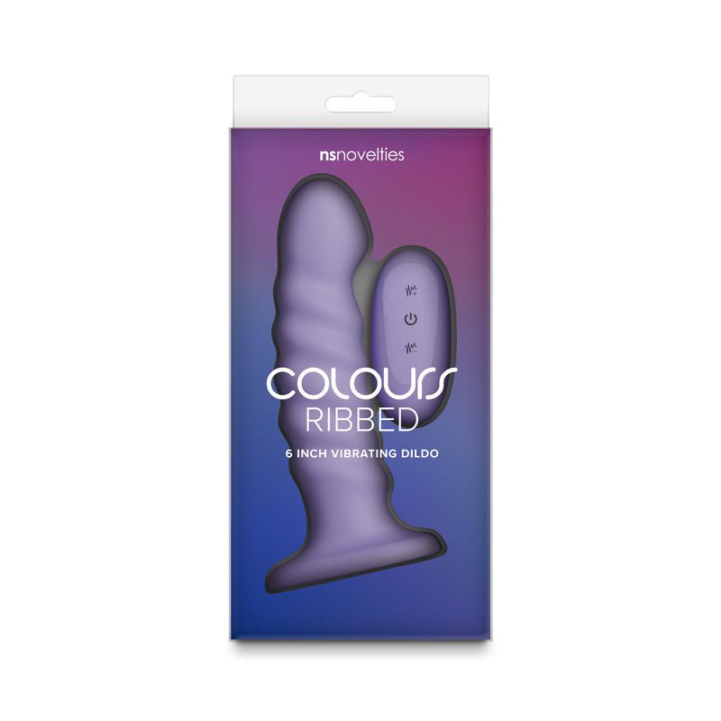 Colours Ribbed 6 Inch USB Rechargeable Vibrating Dildo with Wireless Remote > Dildos > Neutral Dildos - Tophatter Daily Deals