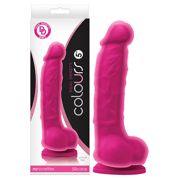 Colours Dual Density – 5 Inch Silicone Dong with Strong Suction Cup > Dildos > Realistic Dildos - Tophatter Daily Deals