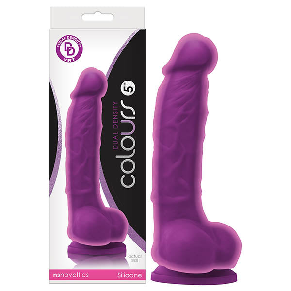 Colours Dual Density – 5 Inch Silicone Dong with Suction Cup > Dildos > Realistic Dildos - Tophatter Daily Deals