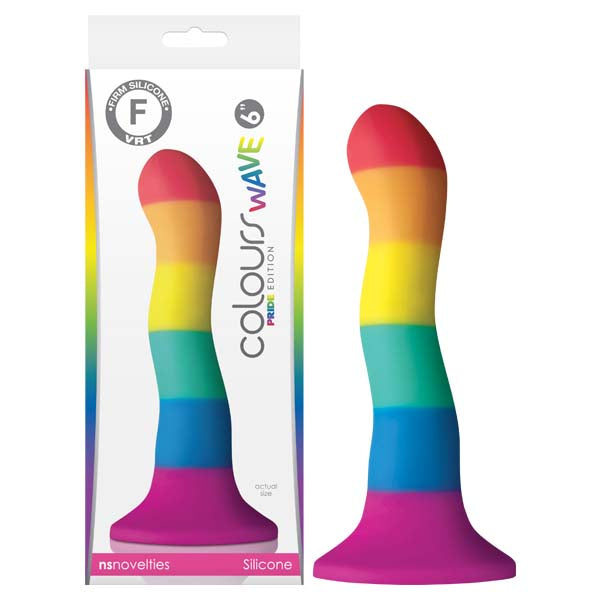 Colours Pride Edition 6 Inch Wave – Rainbow Rainbow Silicone Dong > Dildos > Neutral Dildos - Tophatter Daily Deals