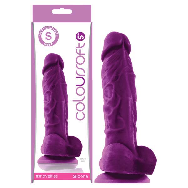 ColourSoft 5 Inch Soft Silicone Dildo with Suction Cup > Dildos > Realistic Dildos - Tophatter Daily Deals