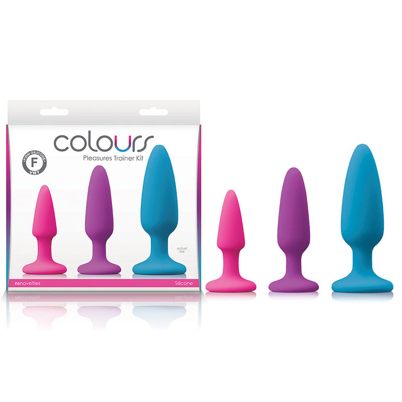 Colours Pleasures Trainer Kit – Set of 3 Silicone Butt Plugs > Anal Range > Butt Plug Kits - Tophatter Daily Deals