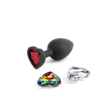 Glams Xchange Heart Small (Interchangeable Heart Gems) – Small Silicone Butt Plug > Anal Range > Jewel Butt Plugs - Tophatter Daily Deals