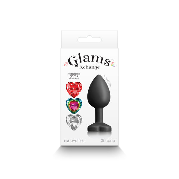 Glams Xchange Heart Small (Interchangeable Heart Gems) – Small Silicone Butt Plug > Anal Range > Jewel Butt Plugs - Tophatter Daily Deals