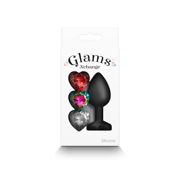 Glams Xchange Heart Small (Interchangeable Heart Gems) – Small Silicone Butt Plug > Anal Range > Jewel Butt Plugs - Tophatter Daily Deals