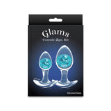Glams Cosmic 2-Piece Trainer Kit (Clear) – Body-Safe Silicone Butt Plug Set > Anal Range > Butt Plug Kits - Tophatter Daily Deals