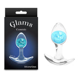 Glams Cosmic (Clear) – Small Sparkly Liquid Silicone Butt Plug 8.1 cm > Anal Range > Butt Plugs - Tophatter Daily Deals