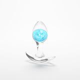 Glams Cosmic (Clear) – Small Sparkly Liquid Silicone Butt Plug 8.1 cm > Anal Range > Butt Plugs - Tophatter Daily Deals