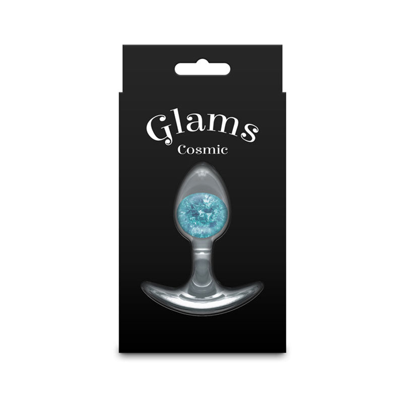 Glams Cosmic (Clear) – Small Sparkly Liquid Silicone Butt Plug 8.1 cm > Anal Range > Butt Plugs - Tophatter Daily Deals