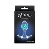 Glams Cosmic (Clear) – Small Sparkly Liquid Silicone Butt Plug 8.1 cm > Anal Range > Butt Plugs - Tophatter Daily Deals