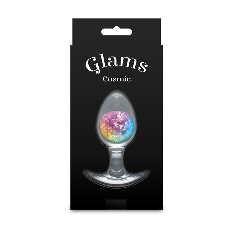 Glams Cosmic (Clear Rainbow) – Medium Small Butt Plug 9.5 cm > Anal Range > Butt Plugs - Tophatter Daily Deals