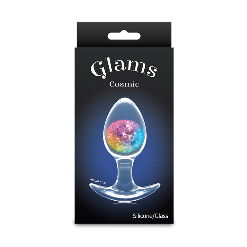 Glams Cosmic (Clear Rainbow) – Medium Small Butt Plug 9.5 cm > Anal Range > Butt Plugs - Tophatter Daily Deals