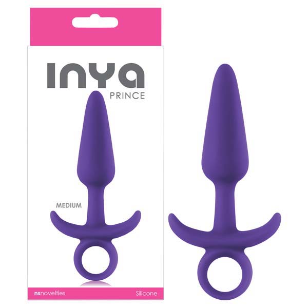 Inya Prince Medium 13 cm Silicone Butt Plug with Ring Pull > Anal Range > Butt Plugs - Tophatter Daily Deals
