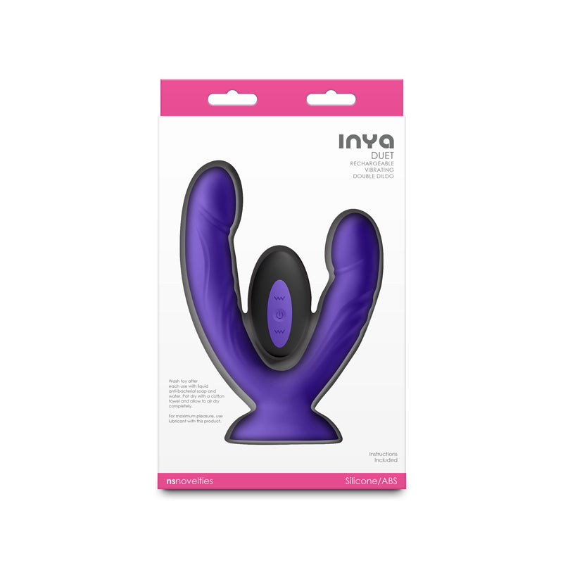 INYA Duet – USB Rechargeable Waterproof Vibrating Double Dildo with Remote > Dildos > Double Dildos - Tophatter Daily Deals