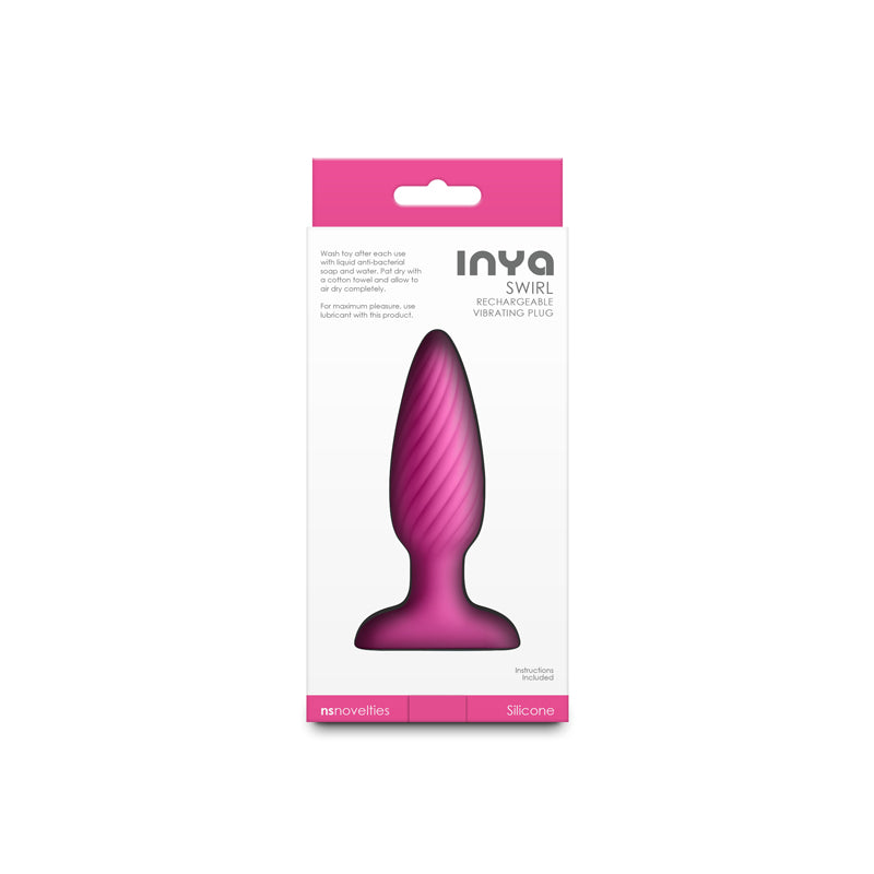 INYA Swirl – Waterproof 10.7 cm USB Rechargeable Vibrating Butt Plug > Anal Range > Vibrating Butt Plugs - Tophatter Daily Deals