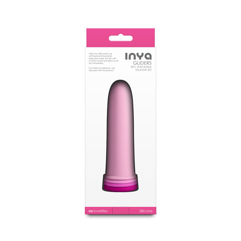Inya Gliders (Pink) – Silicone Dilator Set with Stackable Sleeves > Sex Toys > Dilators - Tophatter Daily Deals