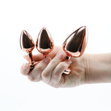Rear Assets Trainer Kit - 3 Metallic Butt Plugs with Pink Hearts > Anal Range > Butt Plug Kits - Tophatter Daily Deals