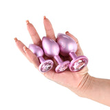 Rear Assets Trainer Kit – Metallic Butt Plug Set of 3 Sizes > Anal Range > Butt Plug Kits - Tophatter Daily Deals