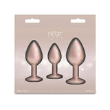 Rear Assets Trainer Kit – Set of 3 Chrome-Plated Butt Plugs in Graduated Sizes > Anal Range > Jewel Butt Plugs - Tophatter Daily Deals